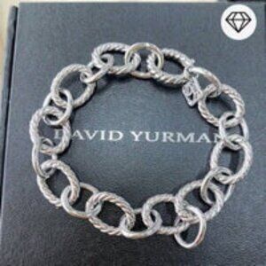 David Yurman Women's Fashion Ten Ring Silver Bracelet